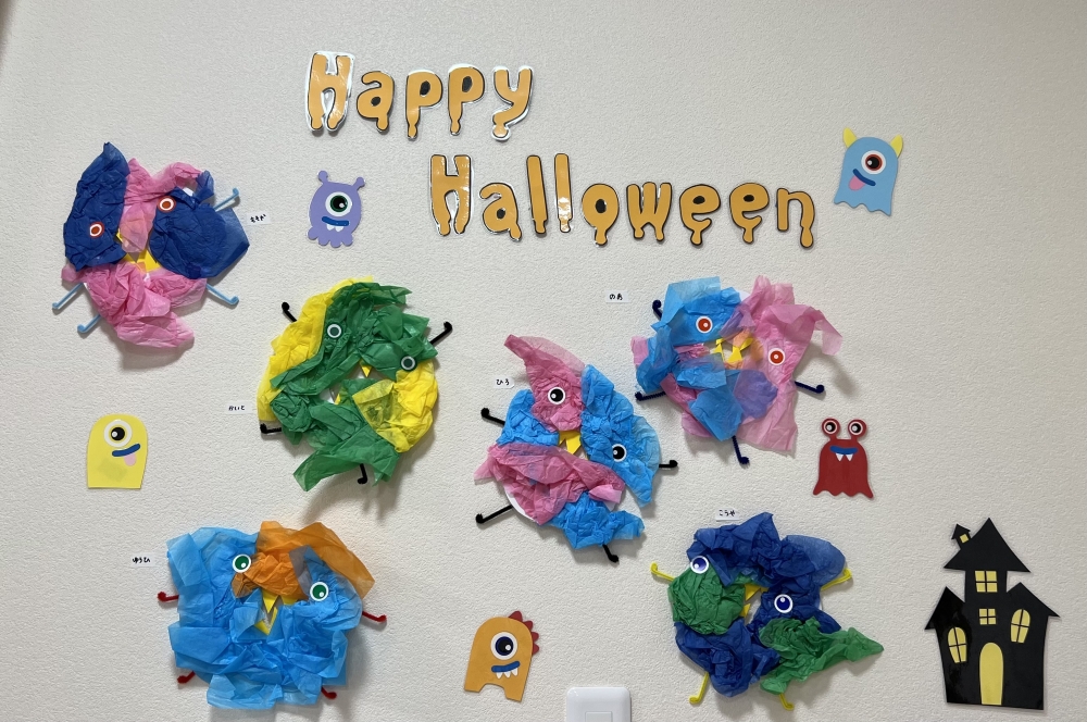 10月の壁面（ぴんく組）