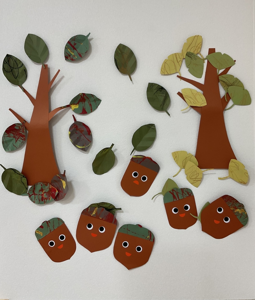 11月の壁面（みずいろ組）