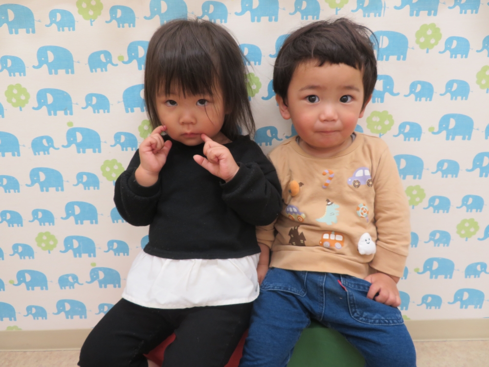 大型積み木楽しいな♪