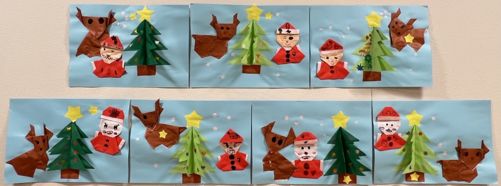 12月の壁面（あお組）