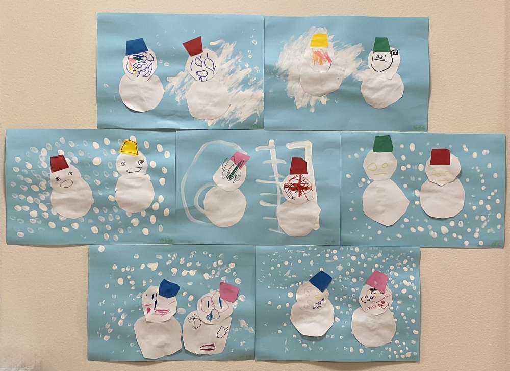 2月の壁面（おれんじ組）