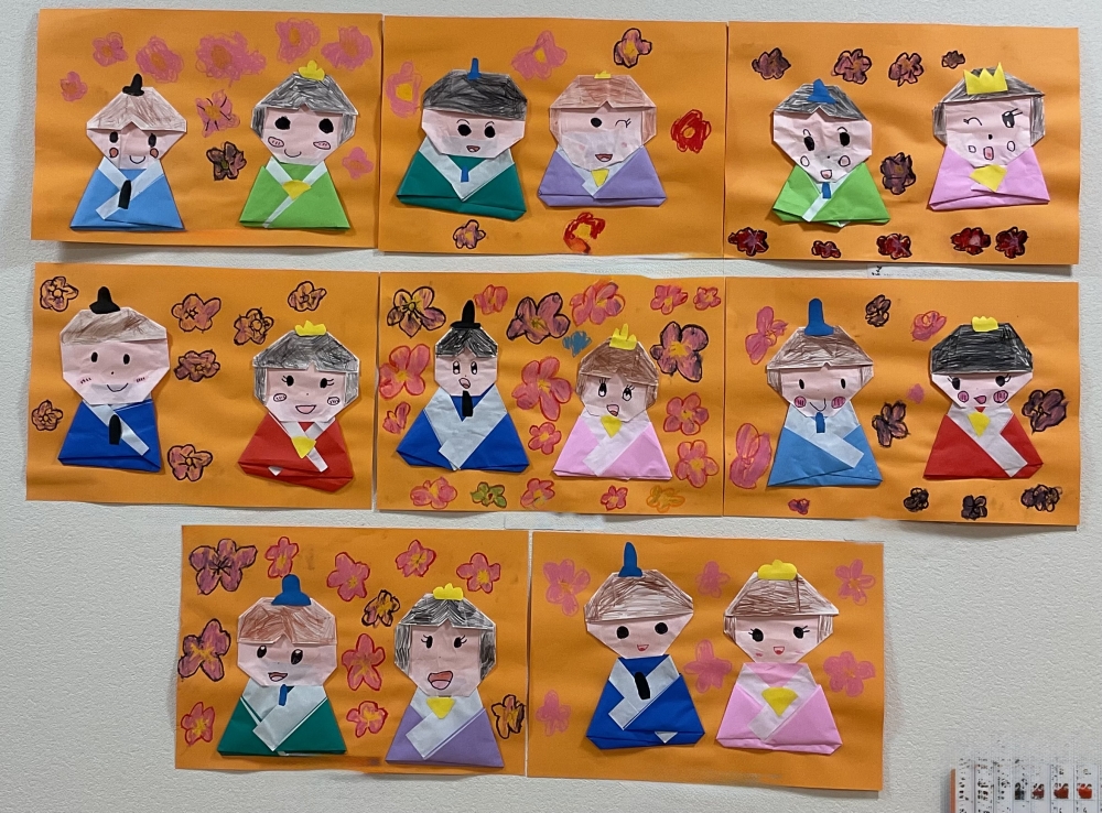 3月の壁面（あお組）