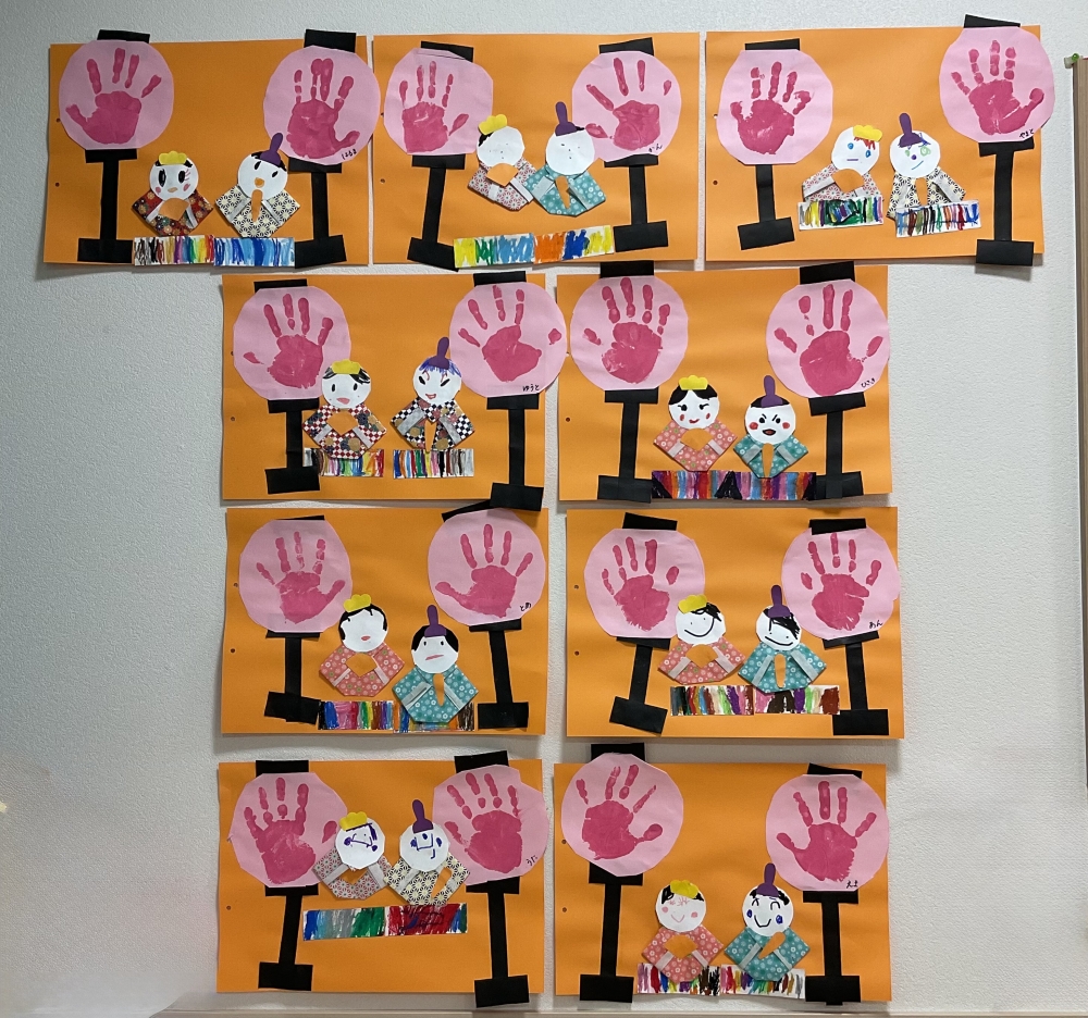 3月の壁面（みどり組）