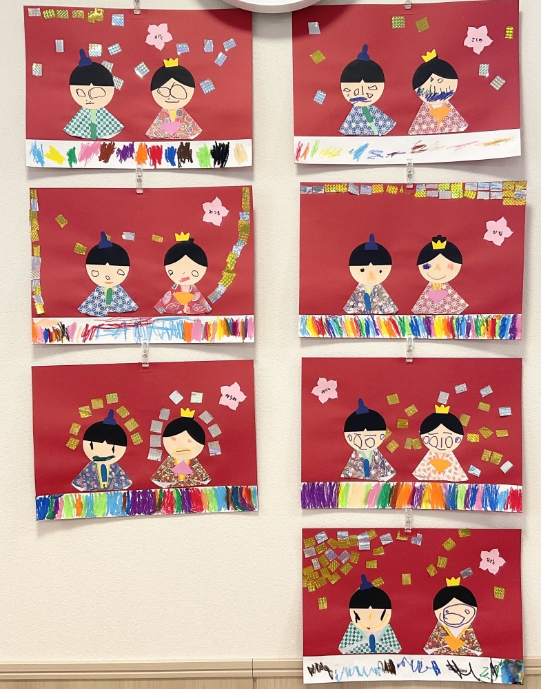 3月の壁面（おれんじ組）